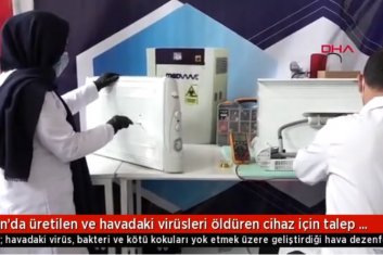 Van'da üretilen ve havadaki virüsleri öldüren cihaz için talep patlaması yaşanıyor